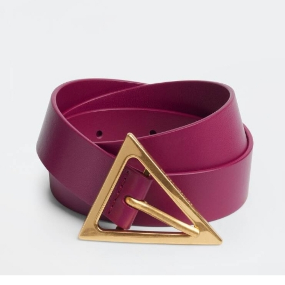 NWT Authentic Bottega Veneta Triangle Purple Pink Belt - Picture 1 of 6